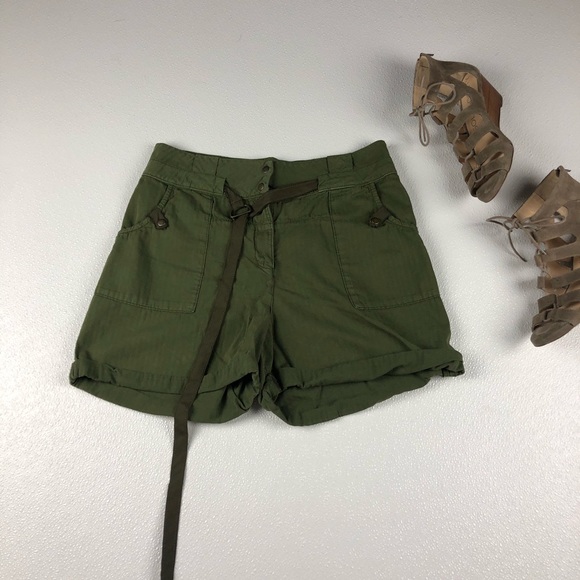 Anthropologie Pants - Anthropologie Philippa Belted Utility Shorts 30